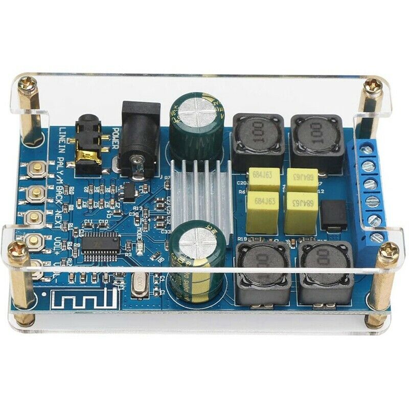 BlueTooth Amplifier Board,Digital Amplifier Audio Amp Board 2 Channel 50W+50K7S4
