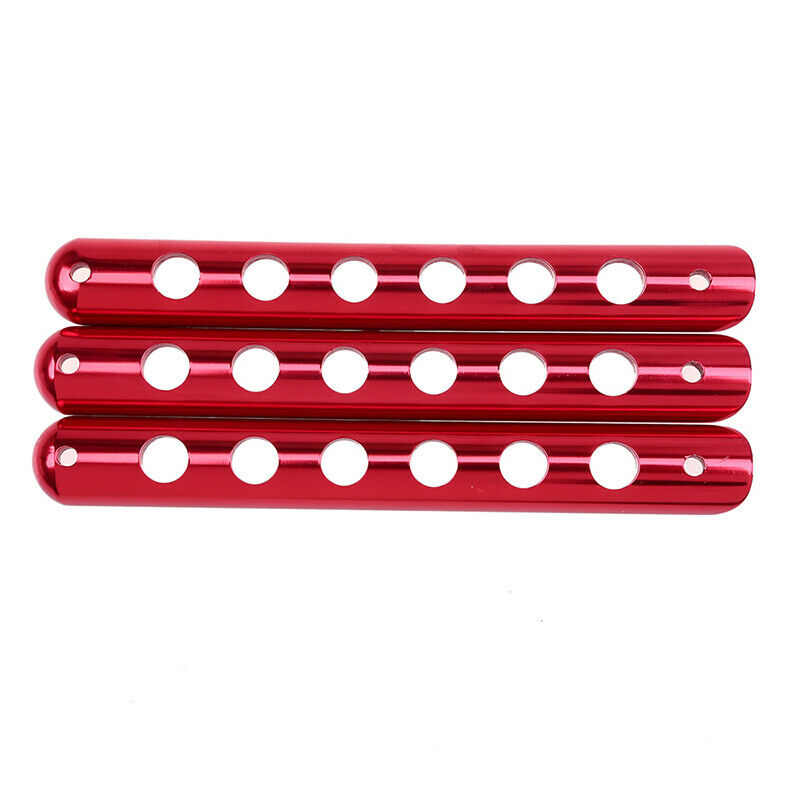 3Pcs Red Aluminum Door Grab Handle Cover Trim Fit Jeep Wrangler JK 2007-2018