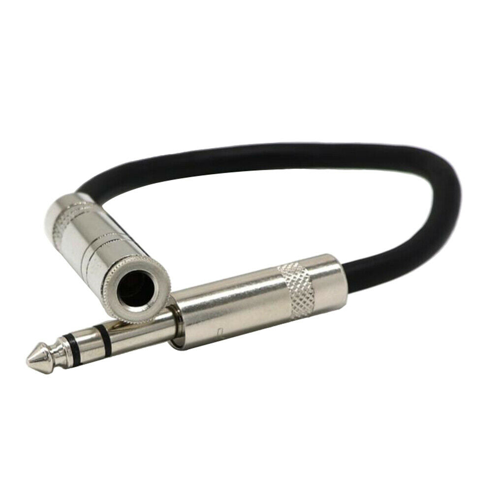 6.35mm Female to Male Plug Cable Adapter Extension Cable Cord Converter New