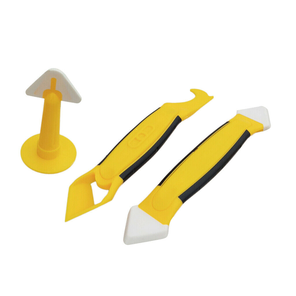 6x Caulking Tool Kit Sealant Finishing Scraper Caulk Nozzle for Floor Kit