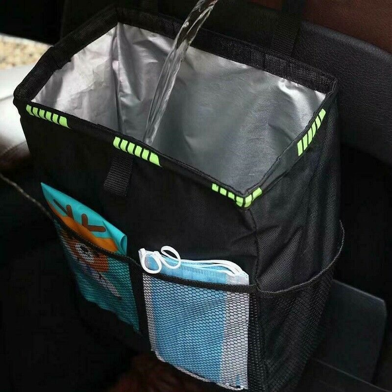 Hanging Trash Bag Car Large Rubbish Bins Garbage Waste Storage Hanger Back Seat