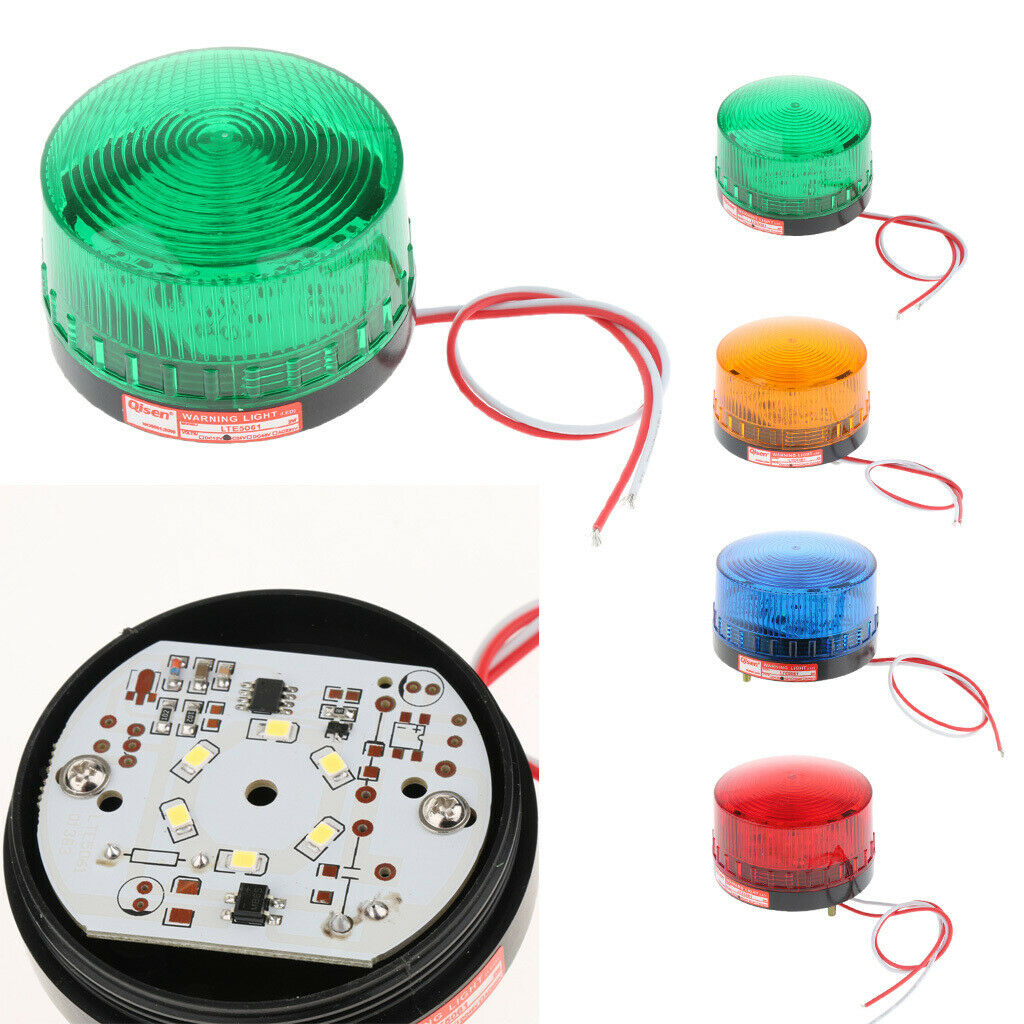 24V Long Work Life Always-on Warning Lights Beacon Lamp Red