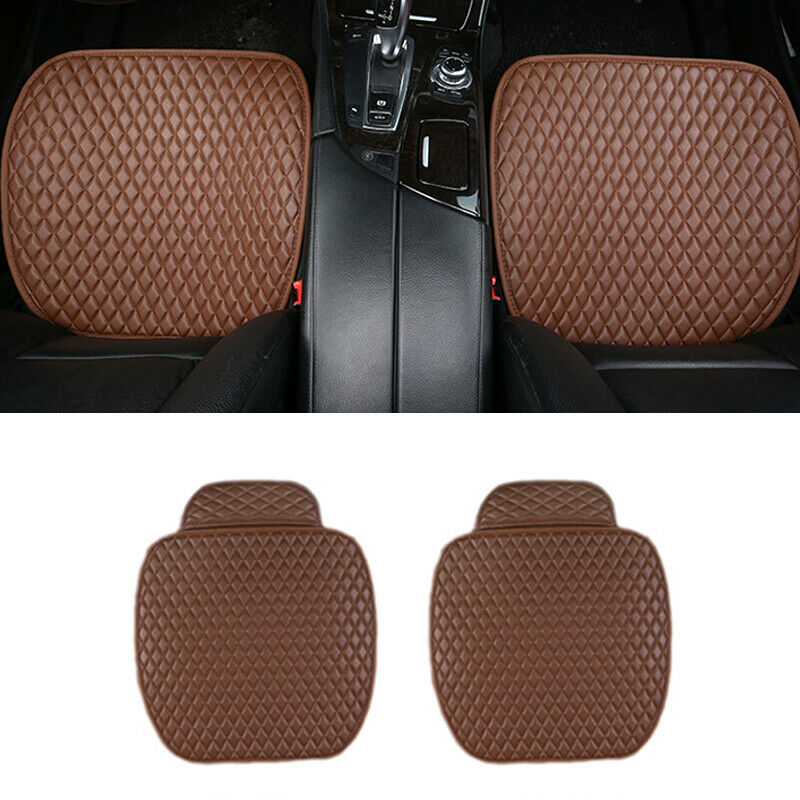 3Pcs PU Leather Front+Rear Seat Cushion Car Seat Covers For Interior Accessories
