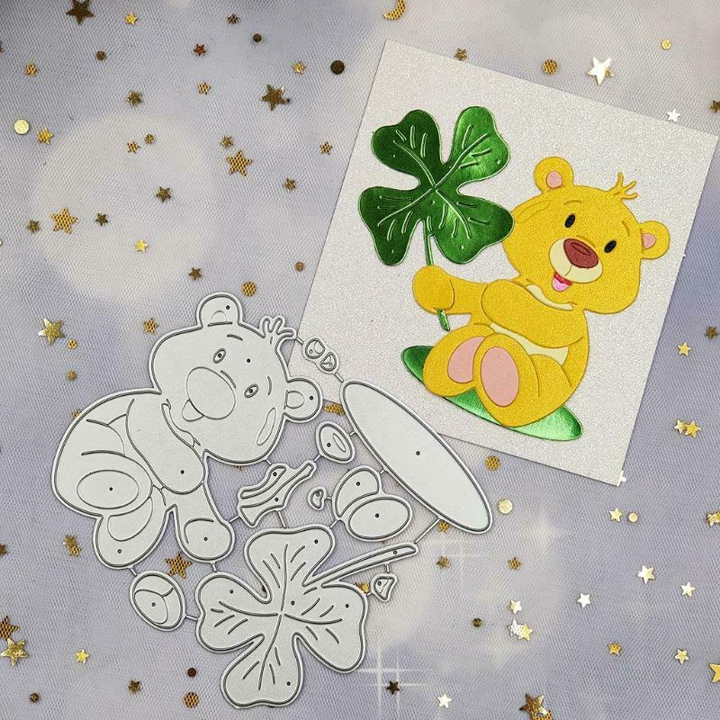 Bear Metal Cutting Dies Stencil Scrapbooking DIY Album Stamp Paper Card Mold Emb