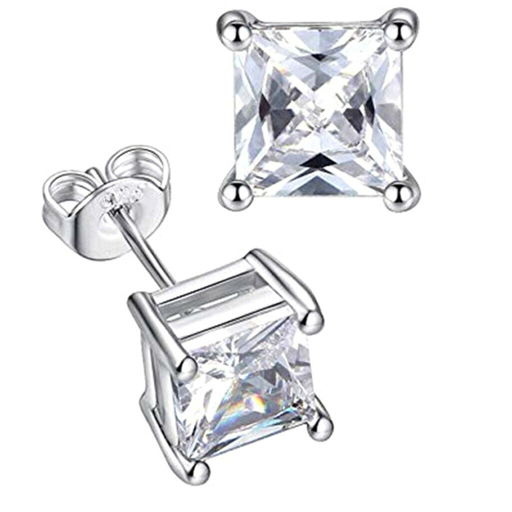 Sparkling Ear Studs Cubic Zirconia Crystal Earrings for Birthdy Gifts, Mother,