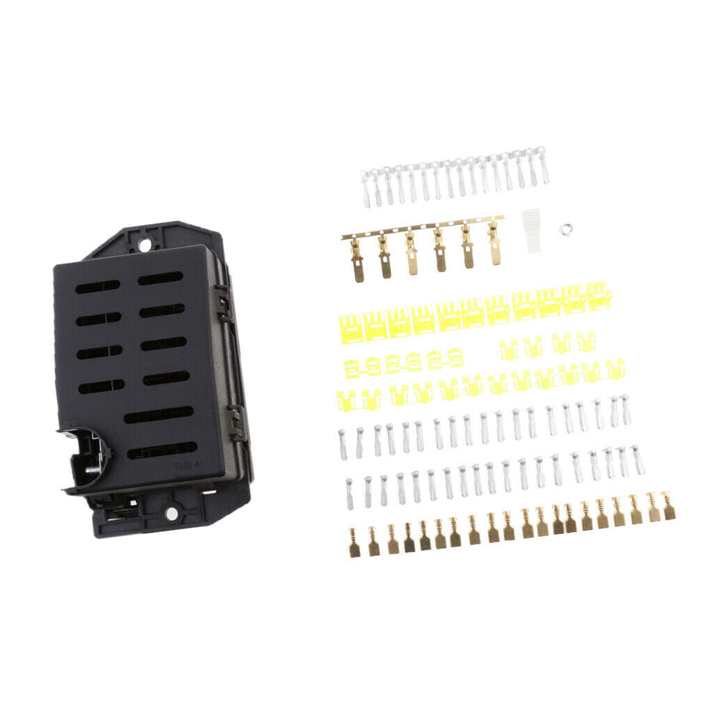 Auto Car Fuse Relay Holder Box Relay Socket 10 Road Nacelle Insurance Kit