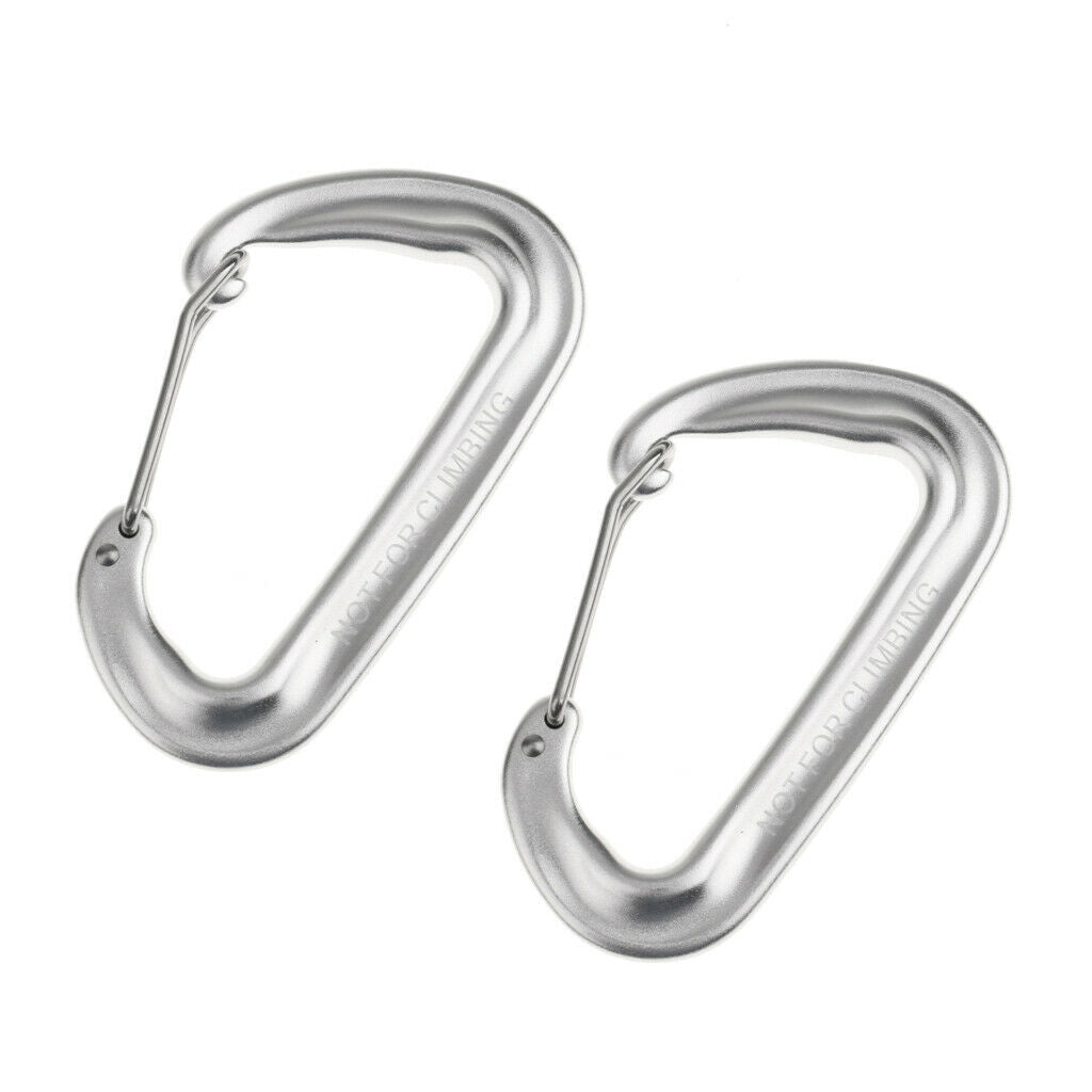 2x outdoor camping wire gate lock spring snap lock snap hook