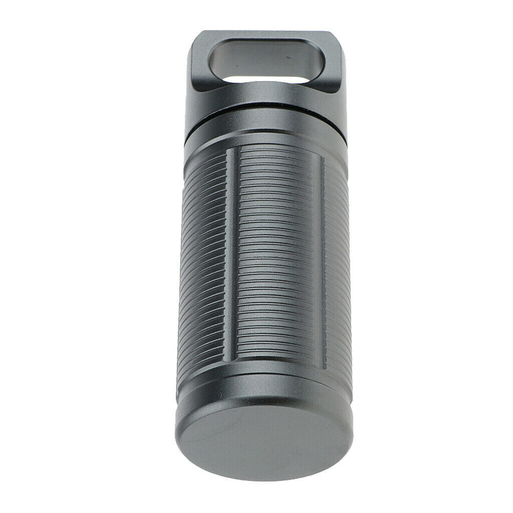 Aluminum Alloy Outdoor Travel Waterproof Mini Pill Case Box Capsule Bottle -