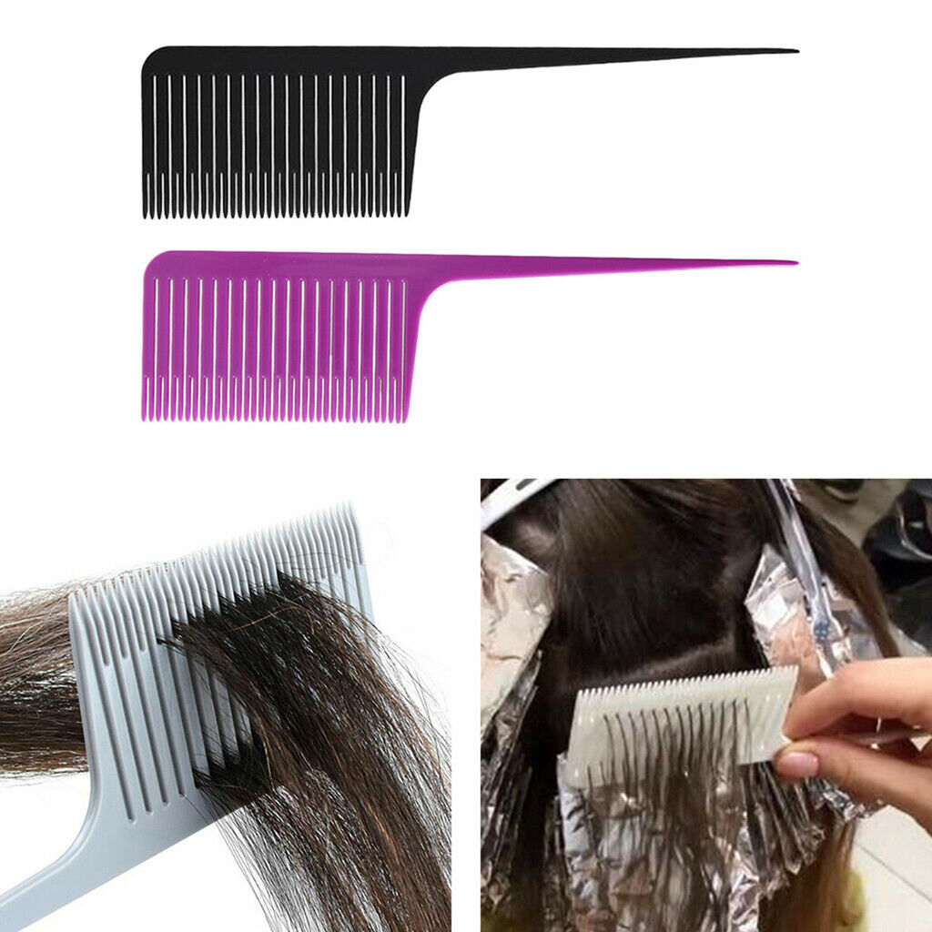 2pcs Heat-resistant Weave Highlighting Foiling Hair Comb Dyeing Hair Combs