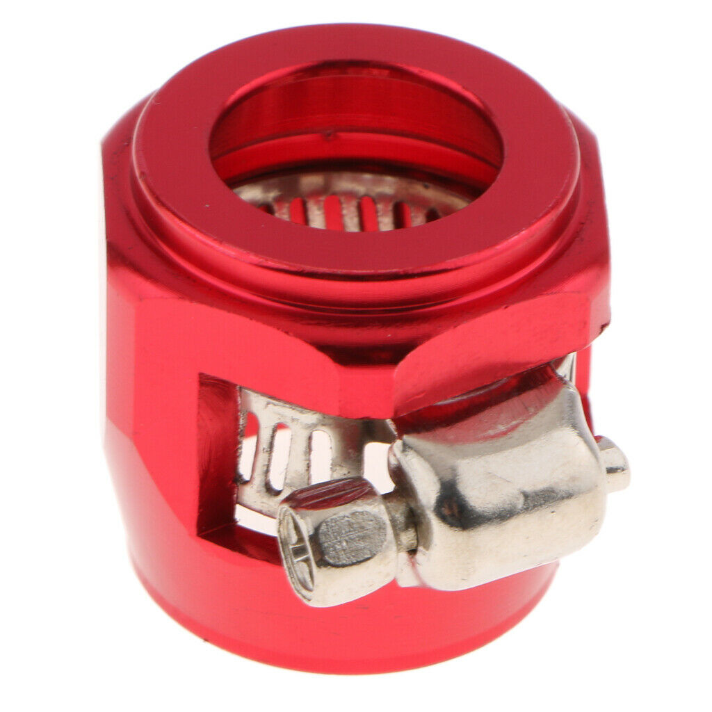 2pcs AN10 Fuel Hose Line End Cover Clamp Finisher Adapter Fitting Connectors