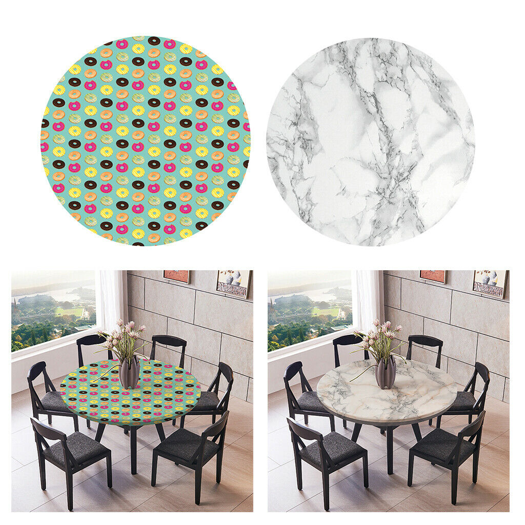 2X Replacement 120cm 48" Table Cover Non-slip Table Cloth for Round Table