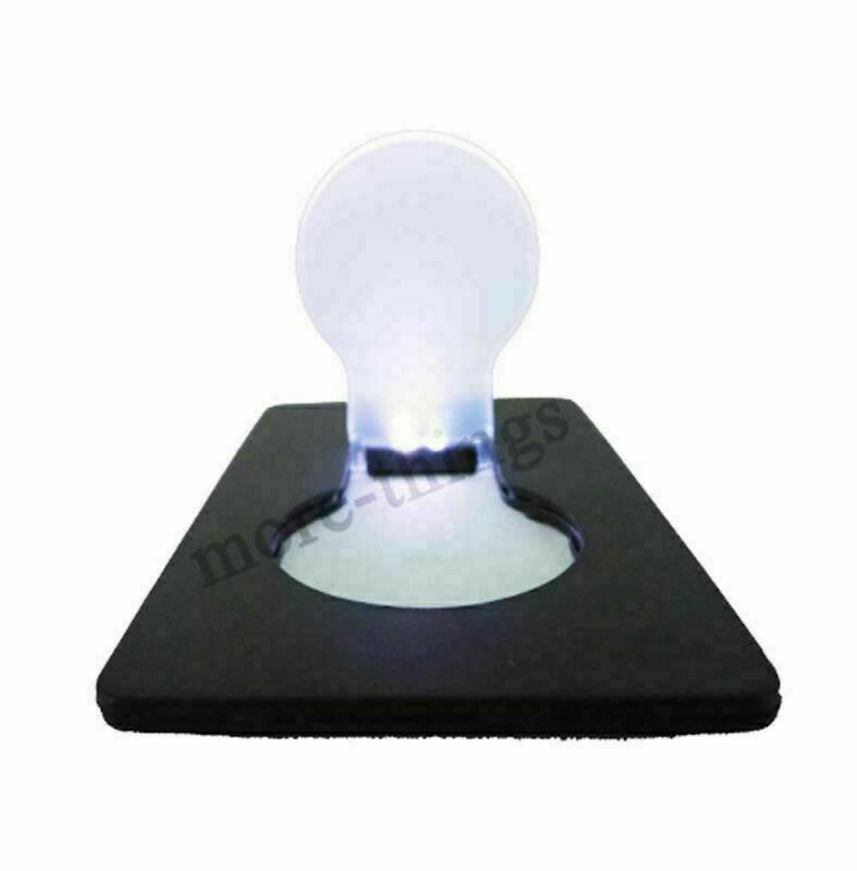 black card Wallet Pocket LED Card Creative Night Light Lamp White light