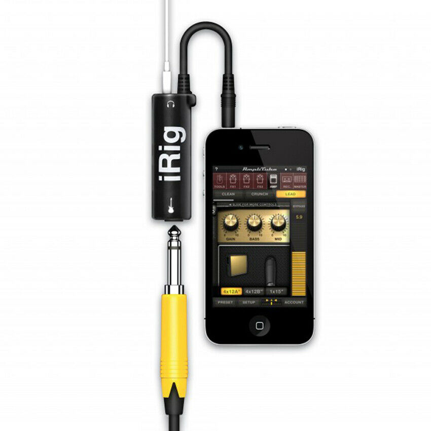 Guitar Interface Converter AMP audio Replacement Guitar Pedal Effects for Phone
