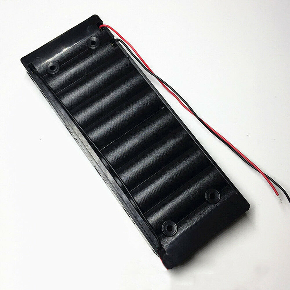 1Pc AA 10-cell Battery Box with Cable Wire Series Batteries Storage Case Holder