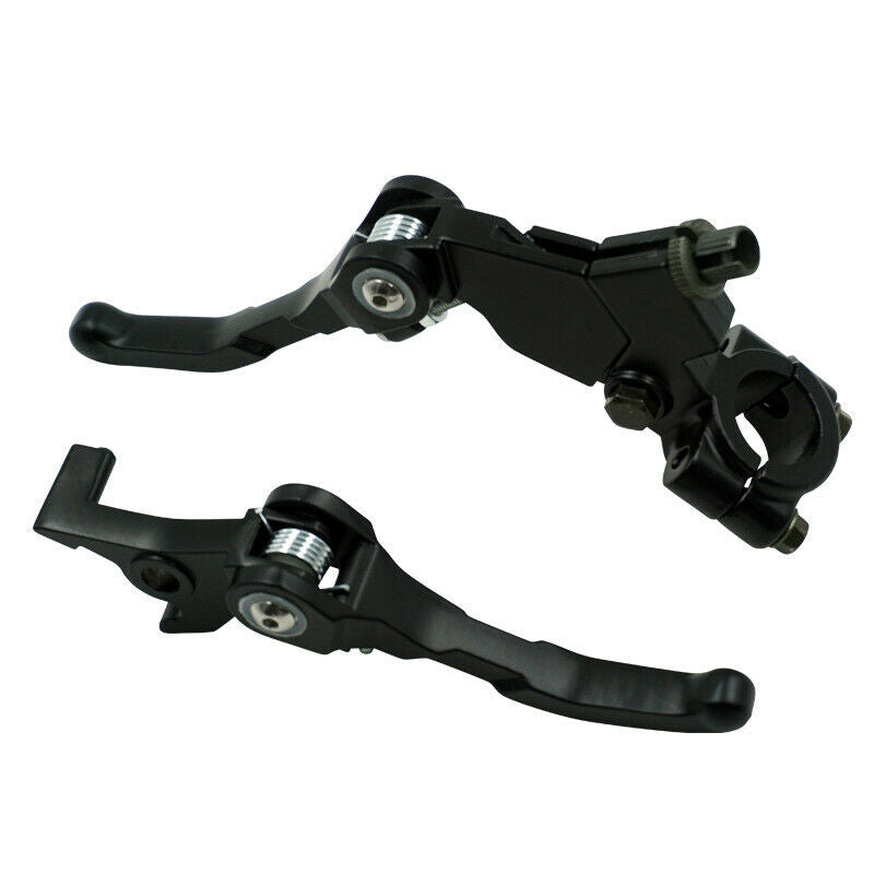 2PCS 22mm Universal Motorcycle Handle Front Brake Lever w/ Clutch Aluminum Alloy