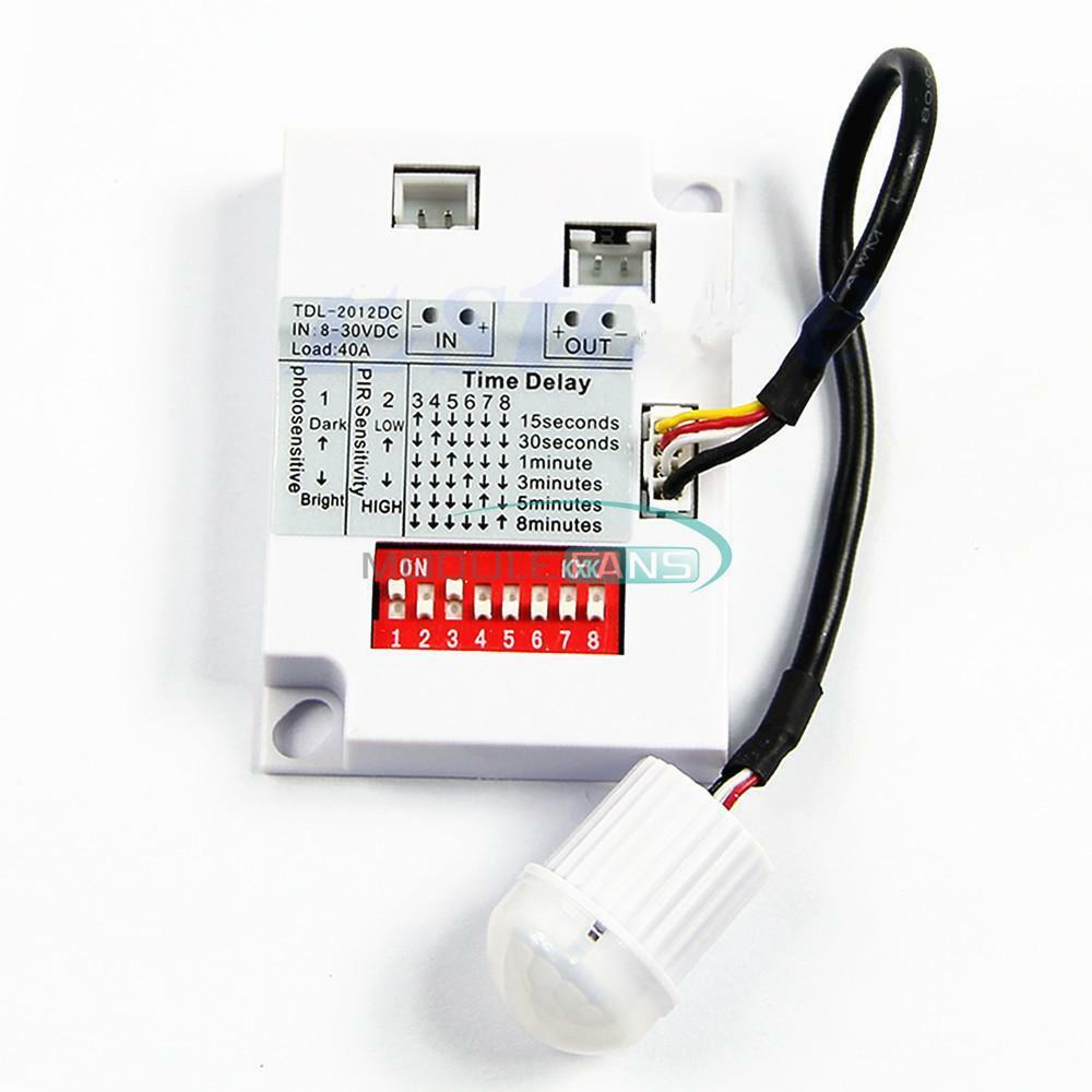 Intelligent Plastic Light Body Sensor IR Module Motion Sensing Switch 8-30V DC