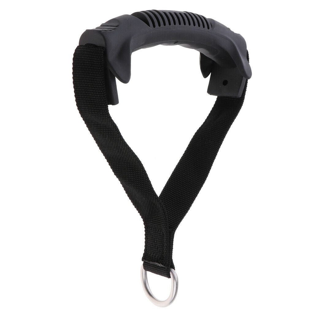 Handle Pull Grips Webbing D-Ring Fitness Equipment Handlebar Gym Accessory