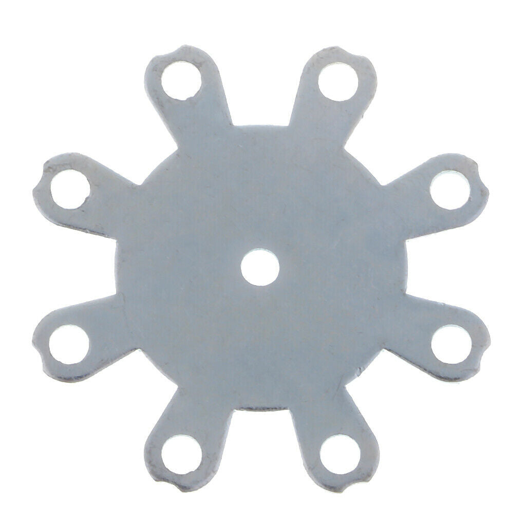 DIY Explosion Hook Plate with 8 Holes Fishing Tackle Iron Jig Hooks Plate