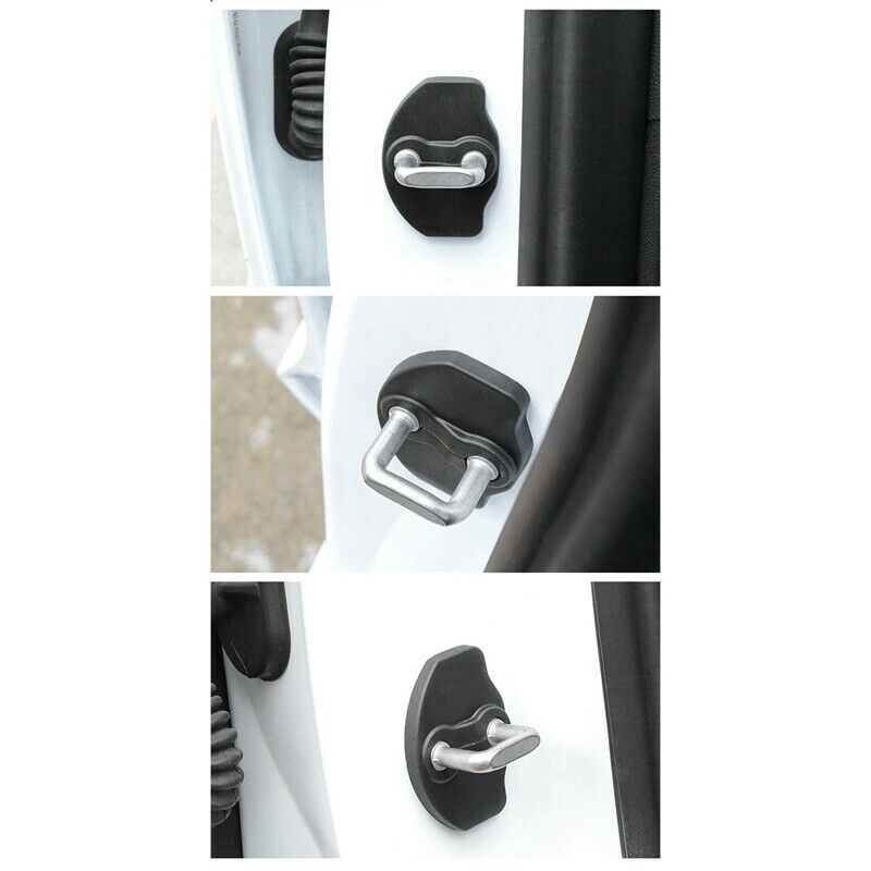 8PCS Car-Styling Car Door Lock Cover and Door Stopper Limiting Arm Covers foT5Y8