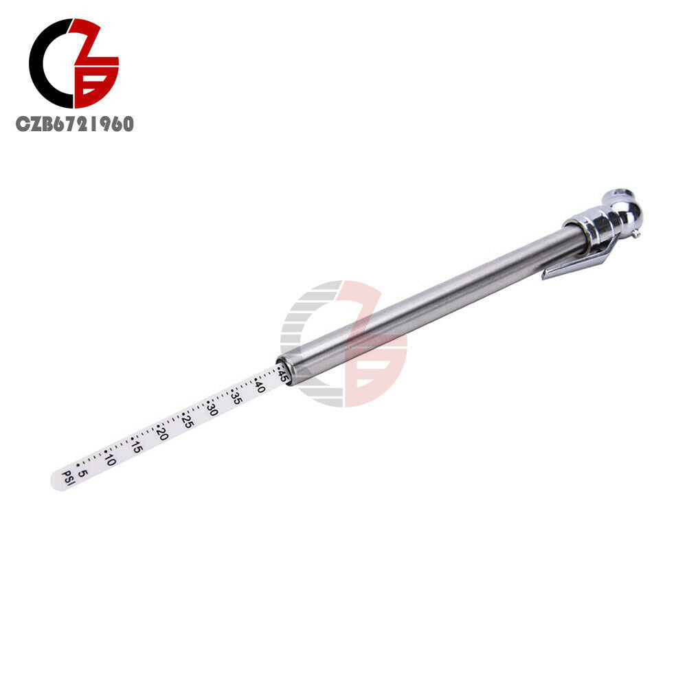 Auto Vehicle Test Meter Gauge Pen Mini Car Motor Tyre Tire Air Pressure 5-50PSI