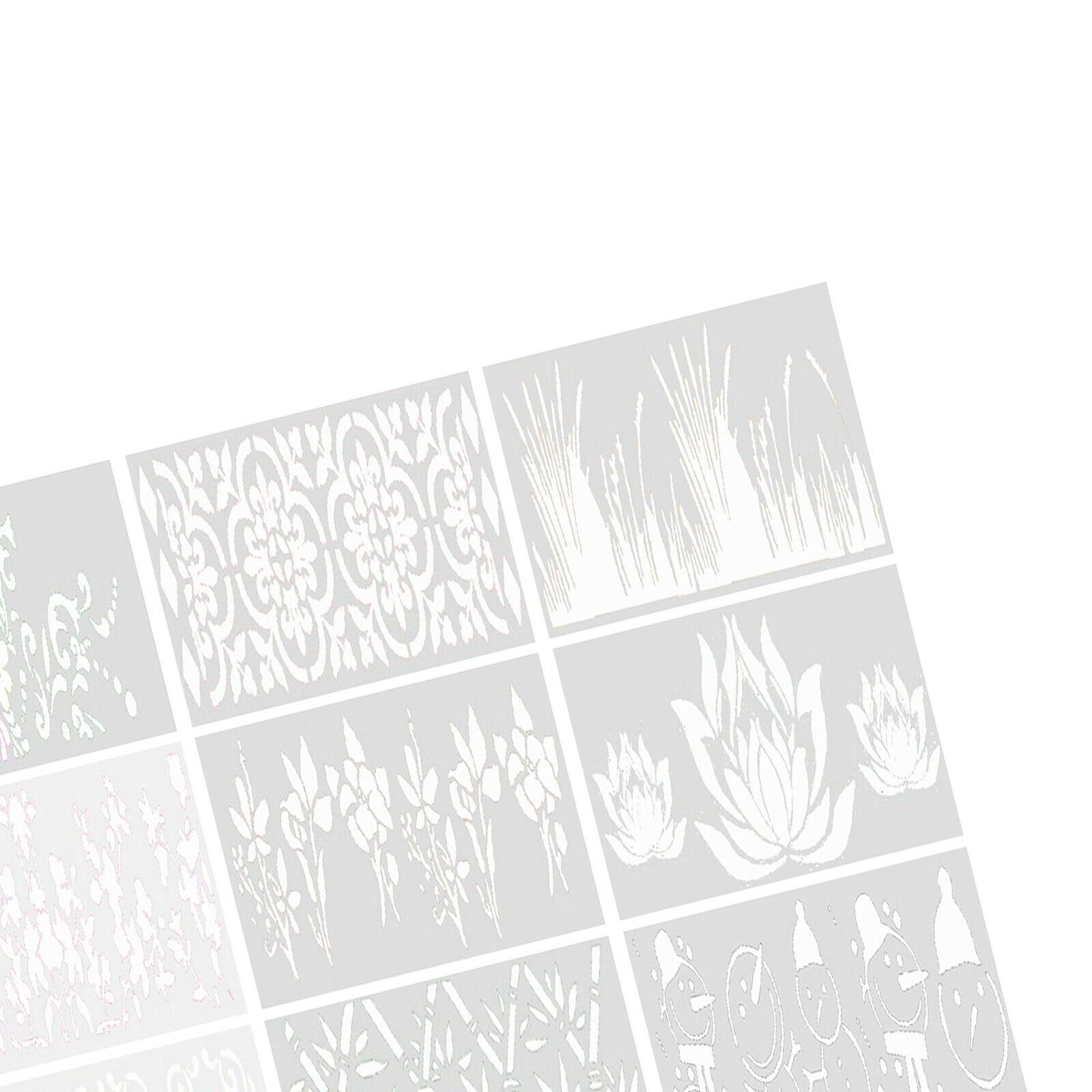 Set of 9 DIY Cake Lace Decoration Moulds Embosser Mat Mold Eco-friendly
