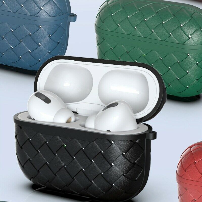 for AirPods Pro Earphone Leather Case TPU Silicone Protective Cases Anti FingeB7