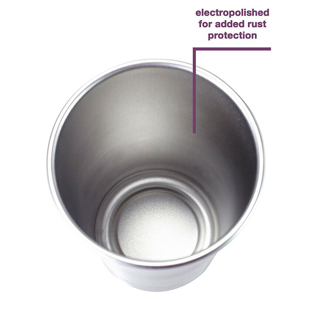 10Pcs Steel Mug Drinking Cup Coffee Tumbler Outdoor Camping Travel 320ml