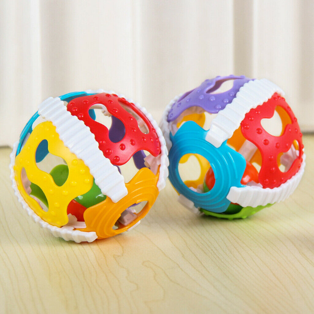 Cute Rattles Toys Toddler Plastic Hand Jingle Shaking Bell Hand Shaking Bell