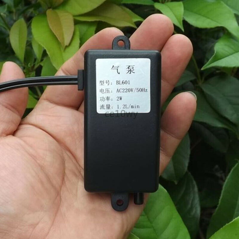 AC 220V Mini Aquarium Air Pump 1.2L/min Quiet Micro Oxygen Pump for Fish Tank