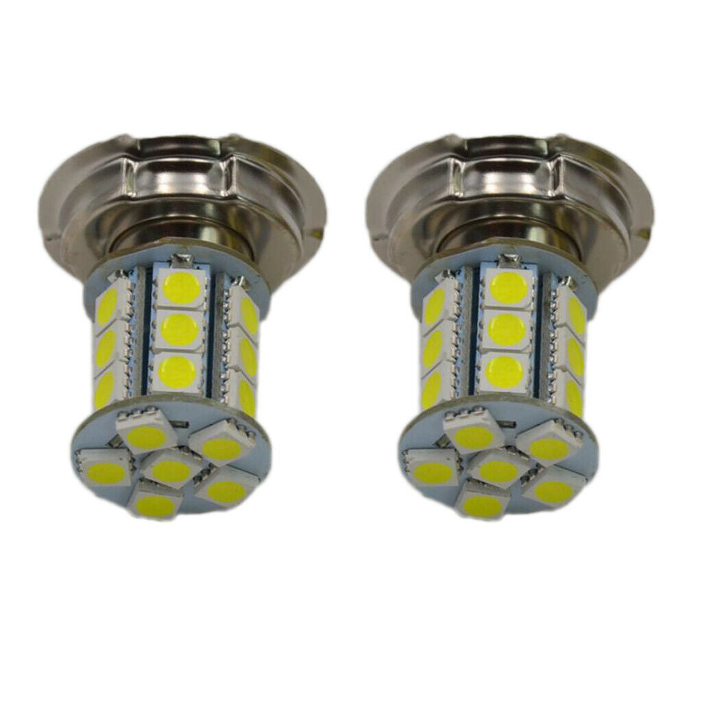 2x12V P26 S 24 SMD LED White Motorbike Motorcycle Headlight Car Bulb Lamp