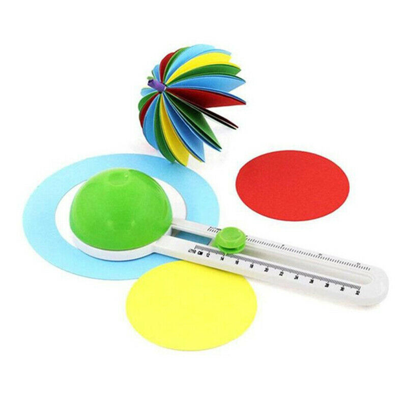 Simple Round Cutter Shear Patchwork Round Paper Clip Cutting Office Supplies