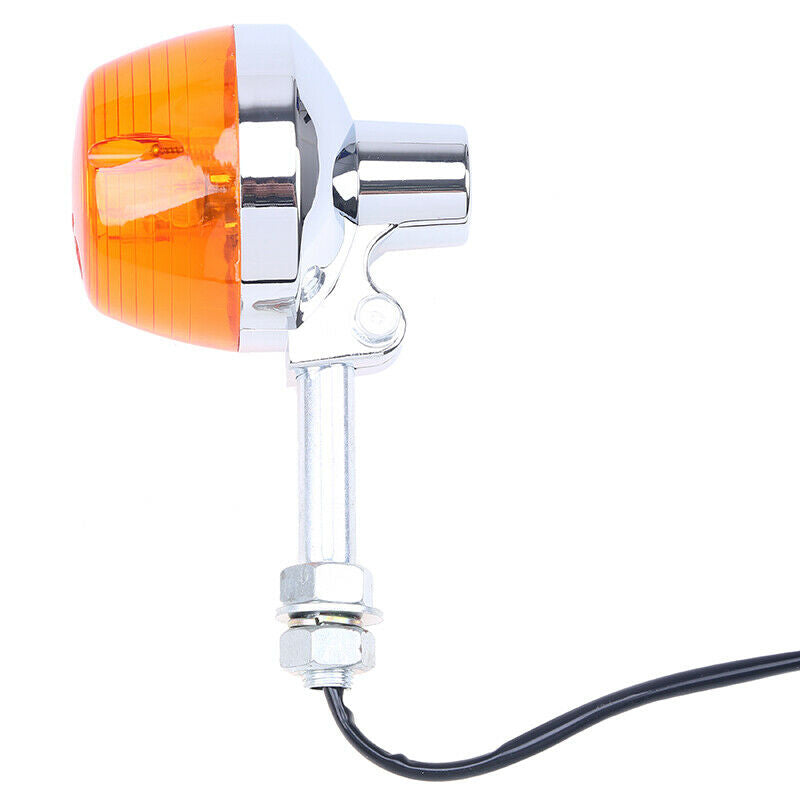 1X 12V M10 Turn Signal Light Amber Indicator Motorcycle Blinker Universal Lamp