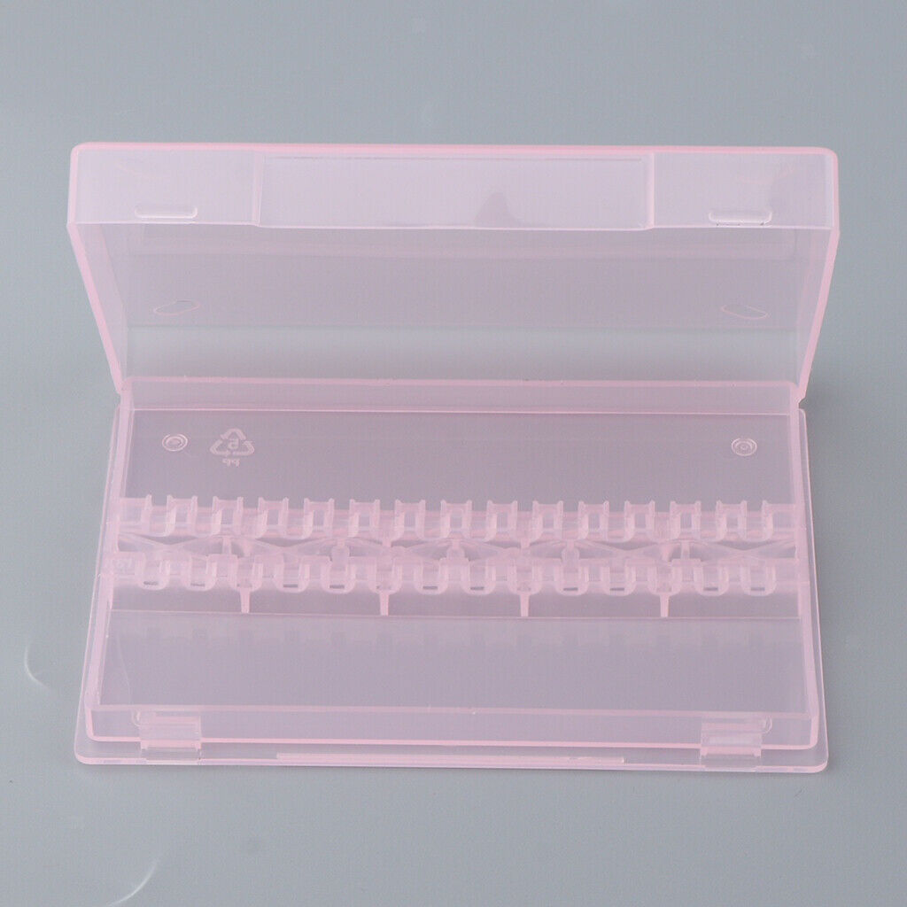 Nail Art Drill Bit Holder Stand Polishing Cuticle Drill Bit Organizer Pink