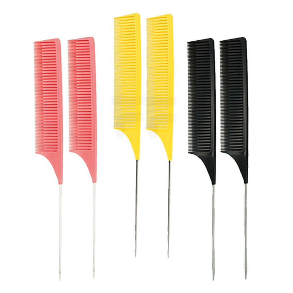 6 Pieces Weave Highlighting Foiling Hair Comb Salon Styling Hair Combs