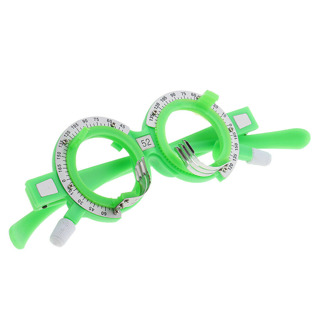 Optical Lens Trial Frame Eyeglass Optometry for Eyes 2mm 56mm Green Red High