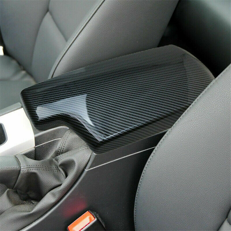 Carbon Fiber Armrest Cover for BMW 3 Series E90 E92 Center Console Pad 2006-2012