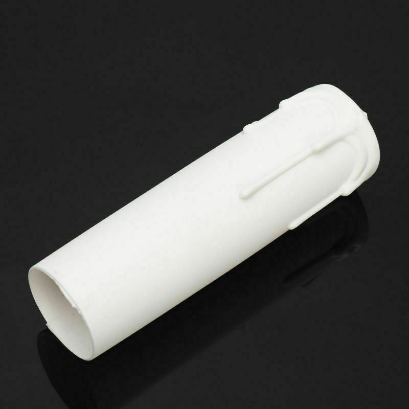 22mm White Candelabra Candle Holder Plastic Connecting Lamp Candle Cover