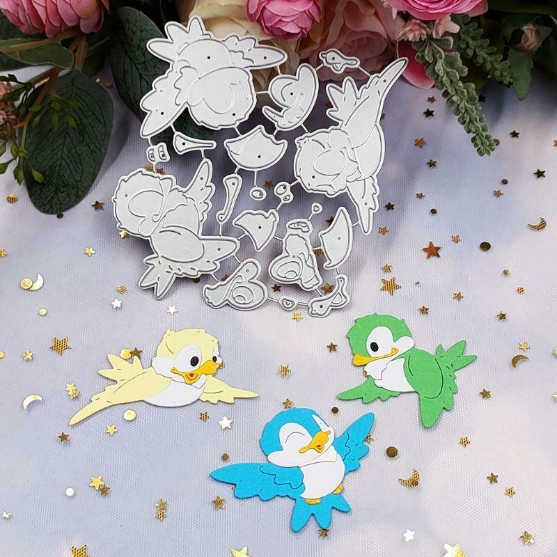 Birds Metal Cutting Dies Stencil DIY Scrapbooking Album Paper Card Template Mold