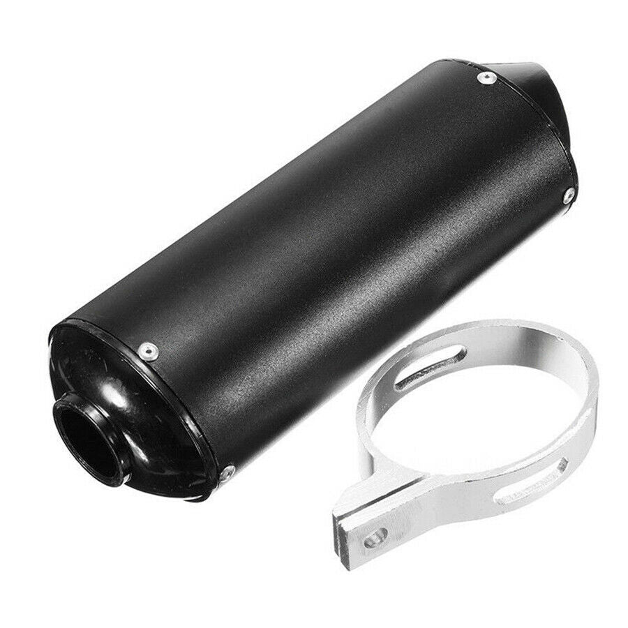 Black Muffler Exhaust Pipe For 125 150 160cc Dirt Pit bike ATV Motorcycle