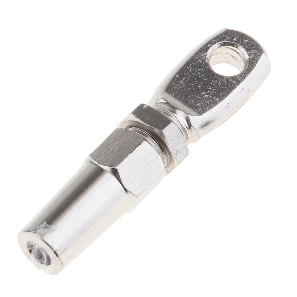 Set of 4 3mm Stainless Steel Eye Terminal End Fittings