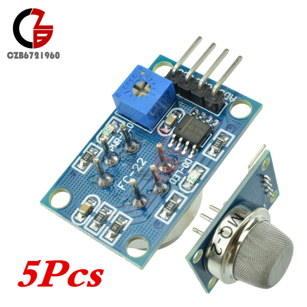 5PCS MQ2 Gas Sensor Module Smoke Butane Methane Detection Detector for Arduino