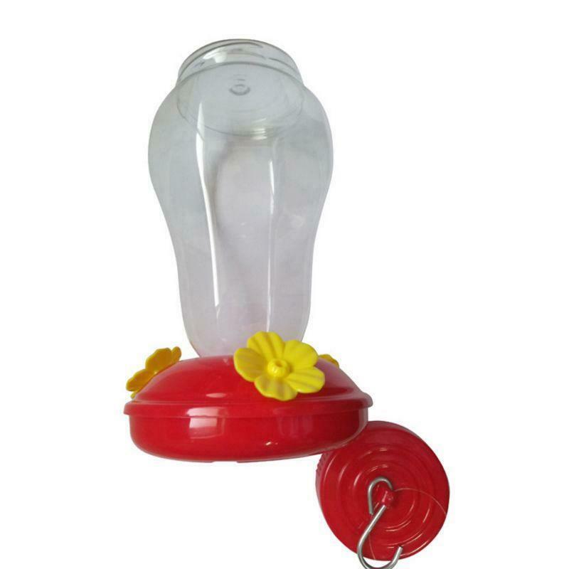Wide Hummingbird Feeder Window Outdoor Hanging Flower Shape Bird Drinker Waterer