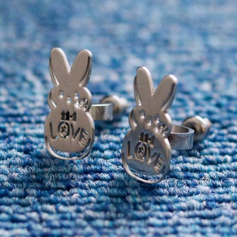 1 Pair Stainless Steel Anti Lost Earring Earphone Earbuds Connector