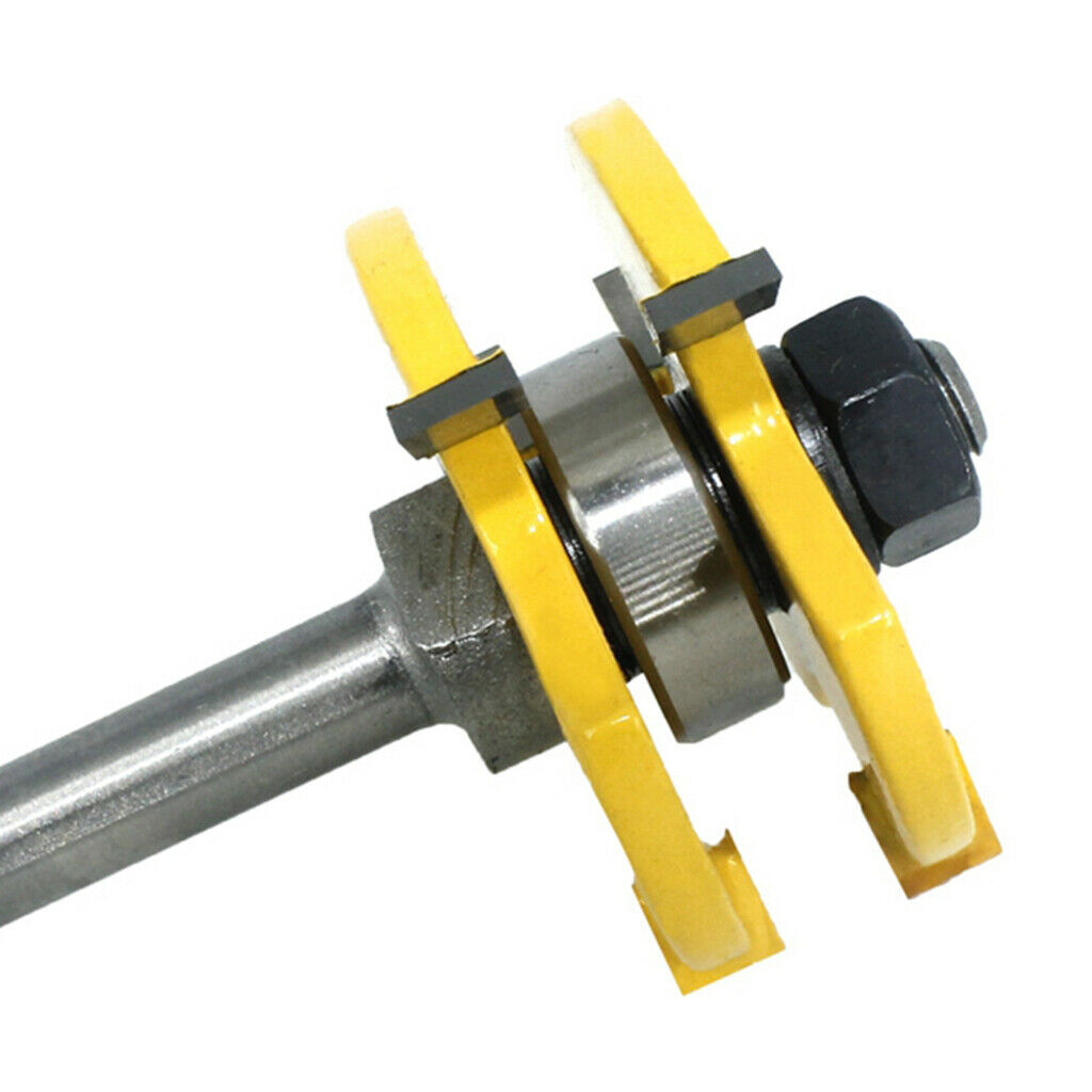 2 Pieces Router Bit Joint T Slot - 8mm Shank Milling Cutter for Cabinet Door