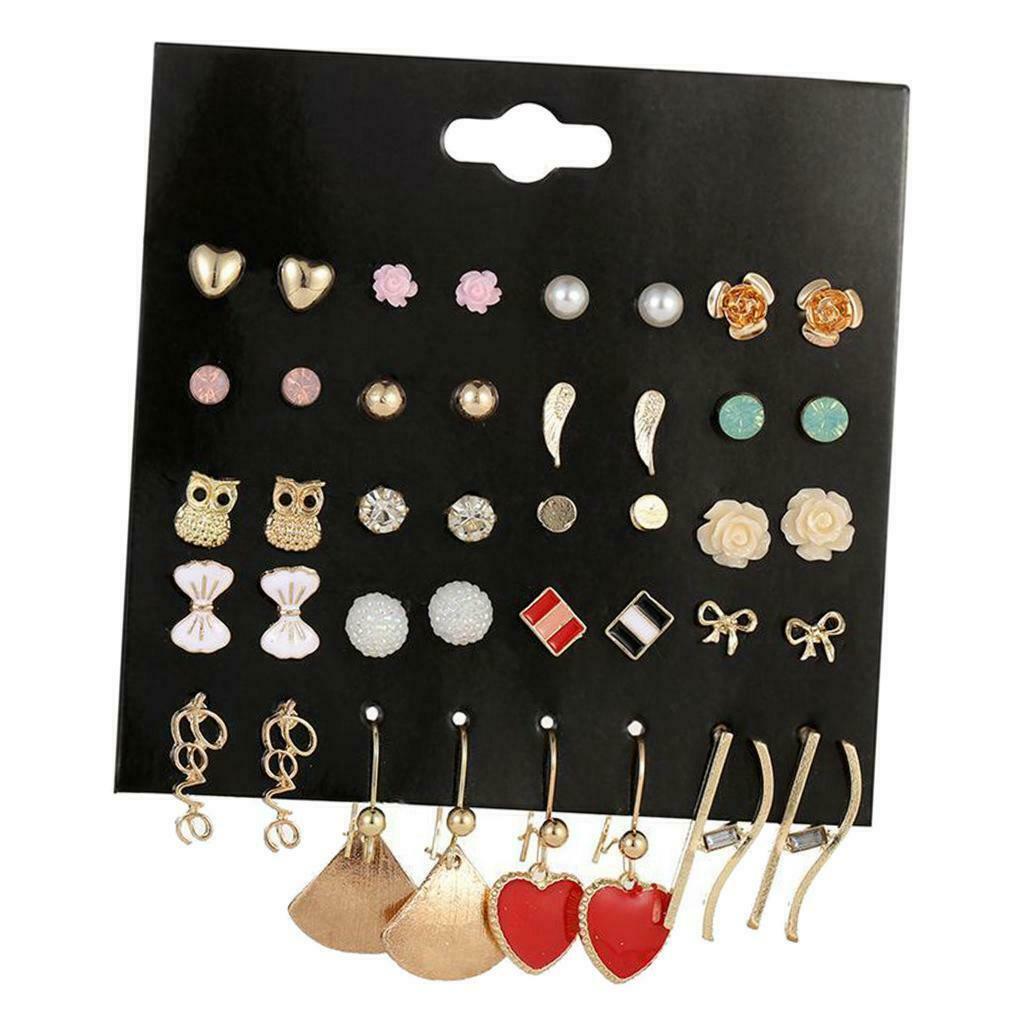 20 Pairs Of Chic Classic Earrings For Women
