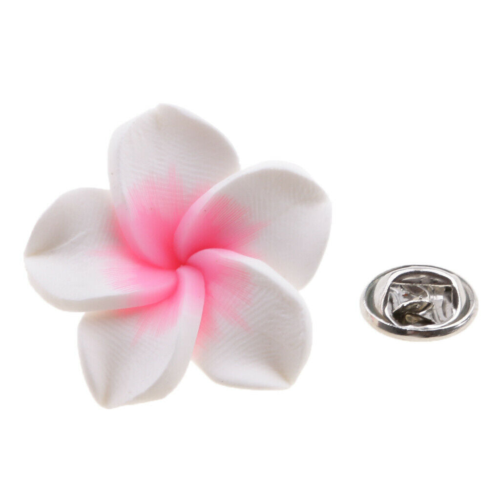 Women Men's Dress Flower Brooch Pin Corsage for Party Wedding Xmas White2