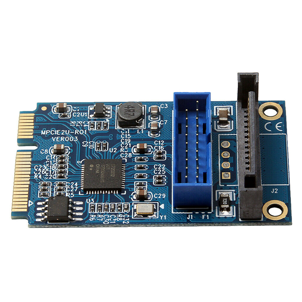 Motherboard Mini   to Dual USB 3.0 19-pin Expansion Card Adapter PCI-E