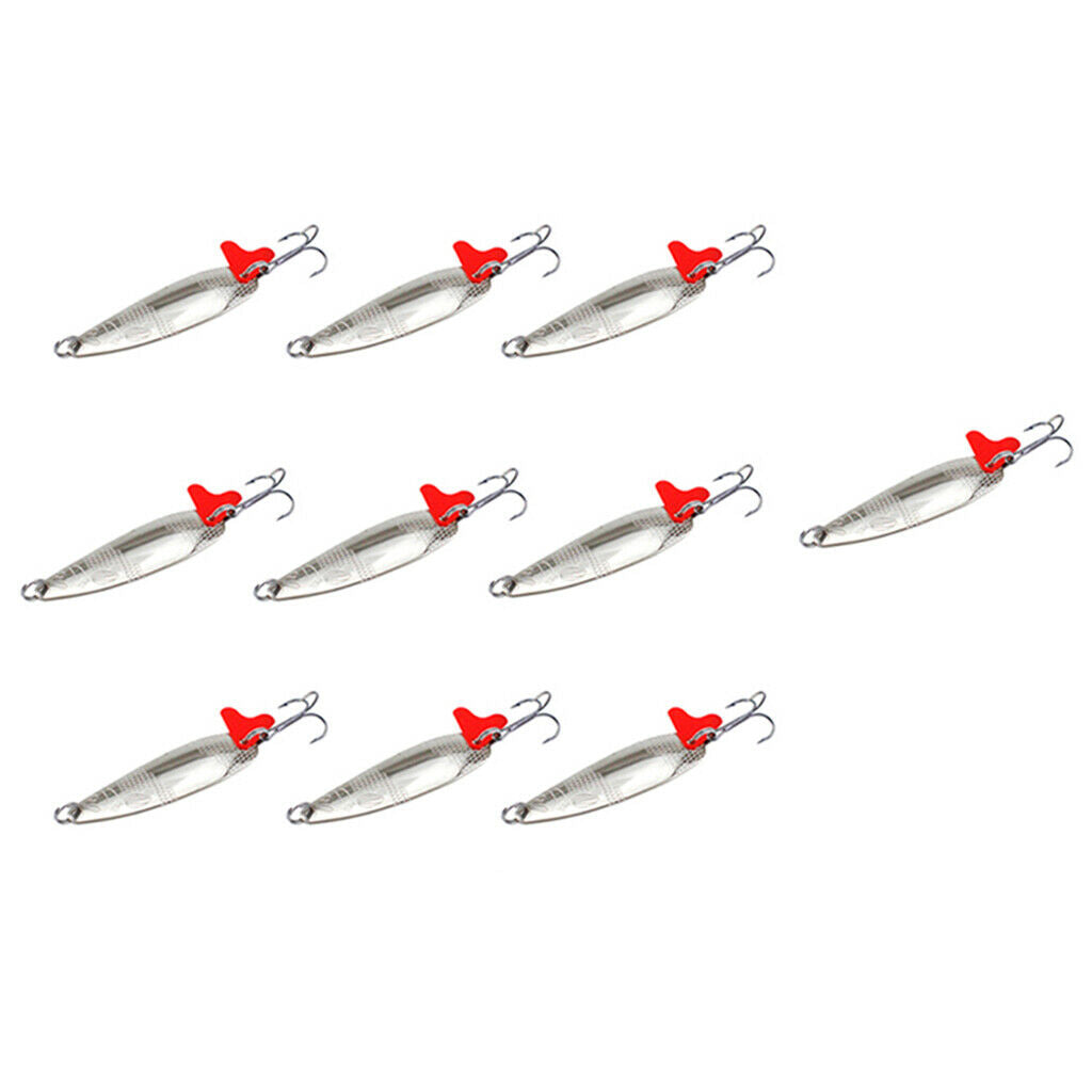 10pcs Fishing Spinner Baits Sequins Fishing Baits Replacement Supplies