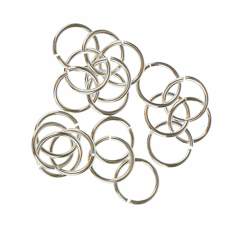 Lots 20pcs Jewelry Making Jump Rings Necklace DIY Split Rings Connector