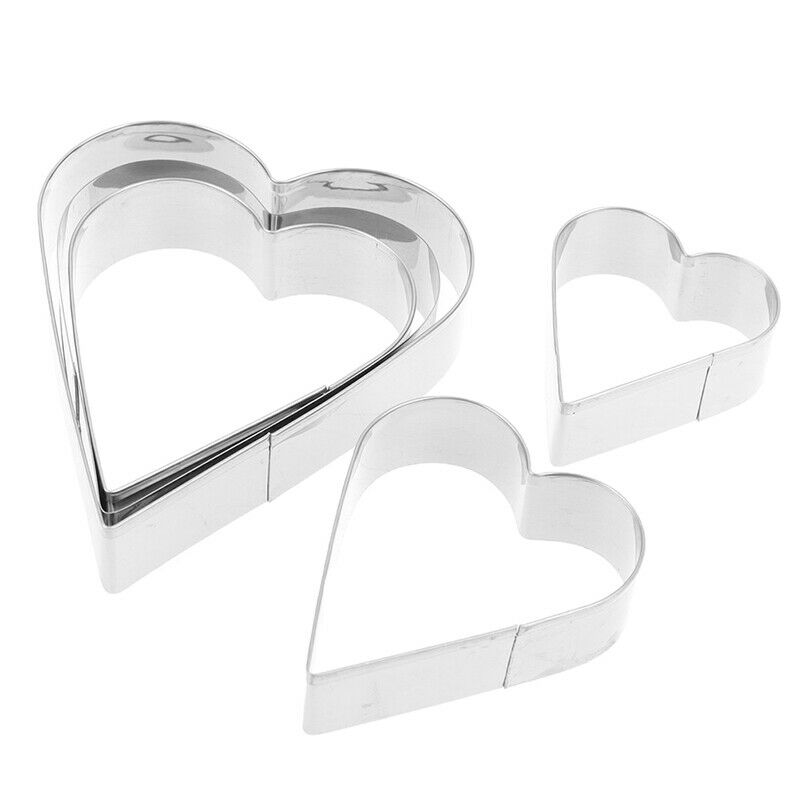 5pcs/set Heart Shape Cookie Cutter Cake Decorating Tools Fondant Fondant .l8